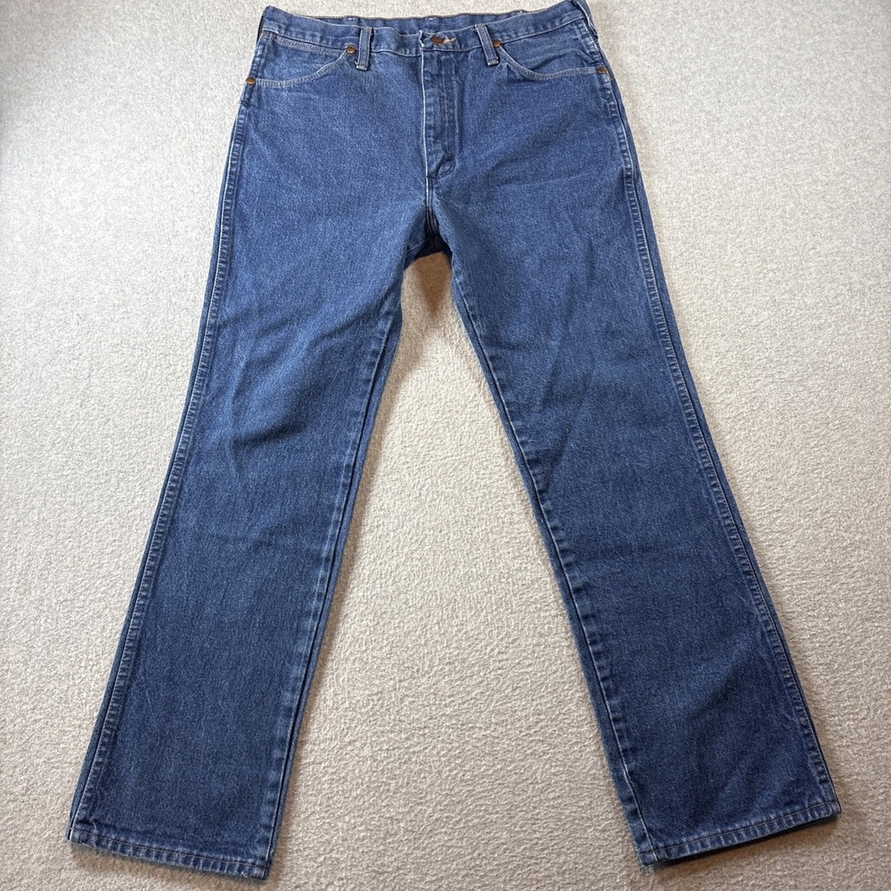 Wrangler Retro Blue Jeans Men's 36x32 USA Made 936DEN Cowboy Western